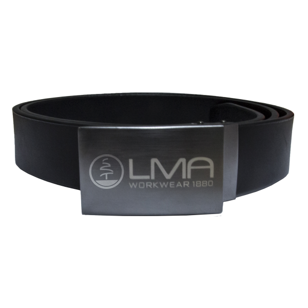 Ceinture en cuir avec boucle en métal - logo LMA