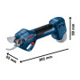 Sécateur sans-fil BOSCH GGP 12V-25 avec 2 batteries 12V 3Ah et chargeur