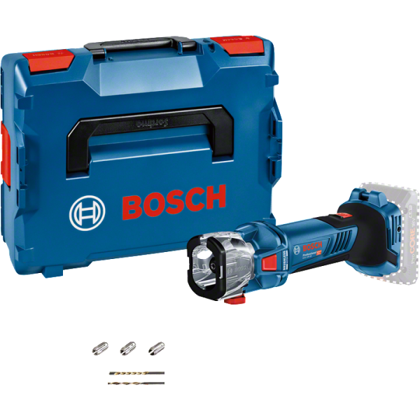 Défonceuse plaquiste sans-fil BOSCH GCU 18V-30 SOLO L-BOXX - 3 PINCES + 2 FORETS