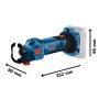 Défonceuse plaquiste sans-fil BOSCH GCU 18V-30 SOLO L-BOXX - 3 PINCES + 2 FORETS