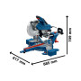 Scie à onglets BOSCH GCM 340-305 D