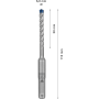 Boite de 10 forets BOSCH 7X SDS PLUS- 6X50X115