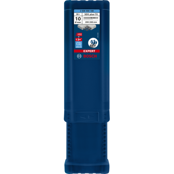 Boite de 30 forets BOSCH 7X SDS PLUS- 10X200X265
