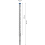 Boite de 10 forets BOSCH 7X SDS PLUS-14X200X265