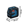 Laser lignes BOSCH GLL 20-22 G BT 150