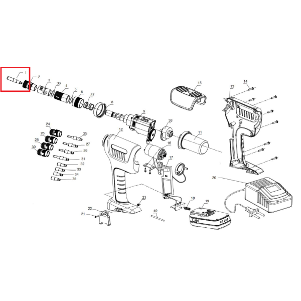 Tirant pour sertisseuse SCELL IT E-8 / E-12 / E-410NV / N300
