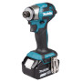 Visseuse à chocs LXT MAKITA DTD173RTJ  180 Nm avec 2 batteries 18V 5 Ah, chargeur en MACPAK