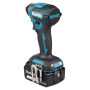Visseuse à chocs LXT MAKITA DTD173RTJ  180 Nm avec 2 batteries 18V 5 Ah, chargeur en MACPAK