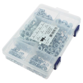 Coffret écrous hexagonaux zingués - 530 PIECES