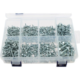 Coffret de vis autoperceuse DIN 7504 - 625 pièces