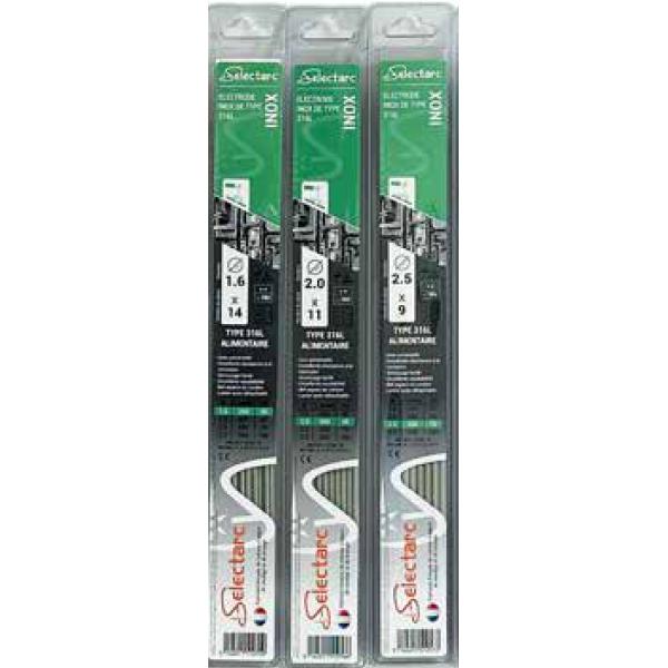 Electrode INOX en blister