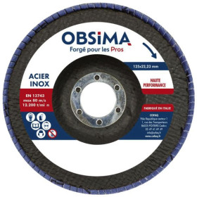 Disque à lamelles OBSIMA Acier et Inox diamètre 125 mm R822