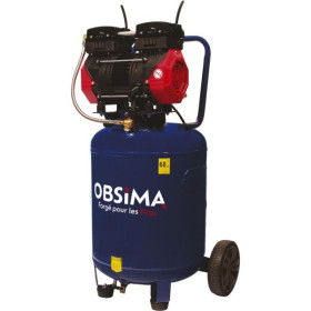 Compresseur verticla silencieux sans huile OBSIMA 50L 13/50V - Monophasé