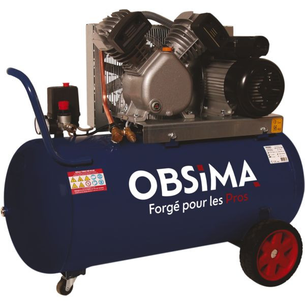 Compresseur mobile OBSIMA 100L 24/100 - Monophasé