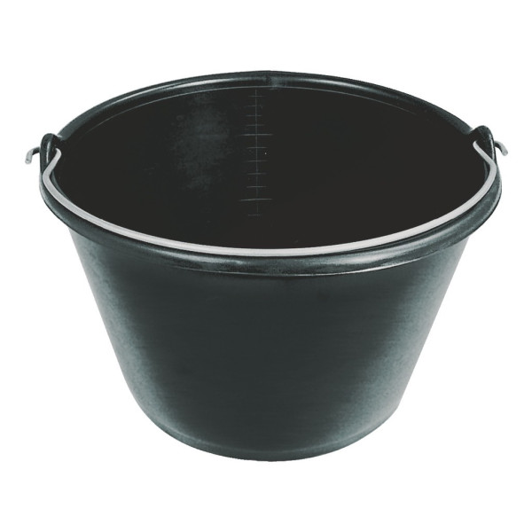 Seau plastique noir 16 litres