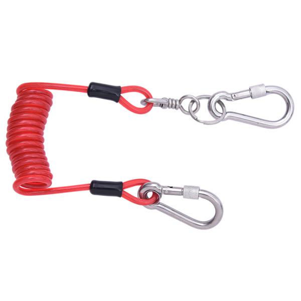 Longe porte-outils spirale avec connecteurs intégrés 1,5m