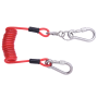 Longe porte-outils spirale avec connecteurs intégrés 1,5m