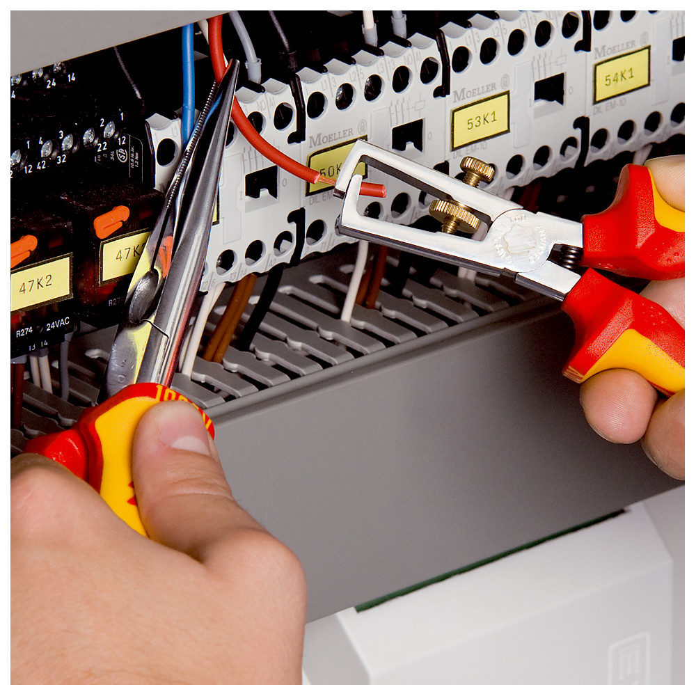 Pince à Dénuder Ryobi RHPCC160 160mm - Outil Professionnel Pour Fils Électriques - Mâchoires Trempées Haute Fréquence