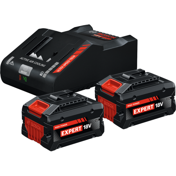 Pack de 2 batteries BOSCH EXPERT EXBA 18V 8 Ah avec chargeur