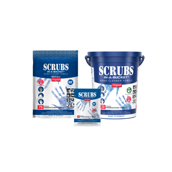 Seau de 90 lingettes SCRUBS