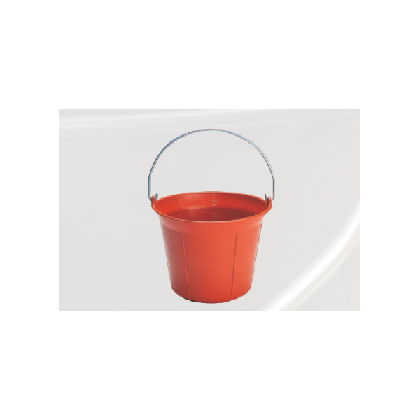 Seau de maçon rouge 11 litres