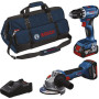 Pack perceuse visseuse GSR 18V-45 + Meuleuse GWS 18V-8 + 2 batteries 4Ah + chargeur