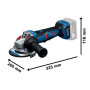 Meuleuse angulaire BOSCH GWS 18V-11 PS SOLO L-BOXX