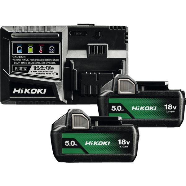 Pack 2 batteries 18V 5,0 Ah BSL1850MA + chargeur rapide 14,4V-18V UC1