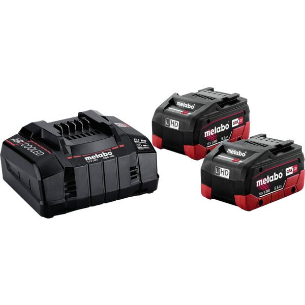 Packe de 2 batteries 18 V 5,5Ah + chargeur
