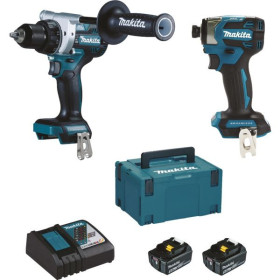 Pack MAKITA LXT  Perceuse visseuse DDF492 + Visseuse à chocs DTD173