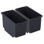2 bacs large et profond