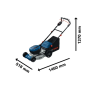 Tondeuse à gazon sans fil GRA 18V2-46 SP AUTOTRACTEE
