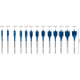 Trousse de 13 mèches plates EXPERT Self Cut Speed 10 A 32 mm