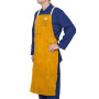 Tablier soudeur Golden Brown en cuir croûte bovin 107x60 cm