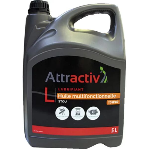 Huile multifonction - ATTRACTIV' STOU 15W40 Bidon de 5L