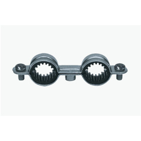 Colliers doubles isophoniques 7X150 en acier zingué