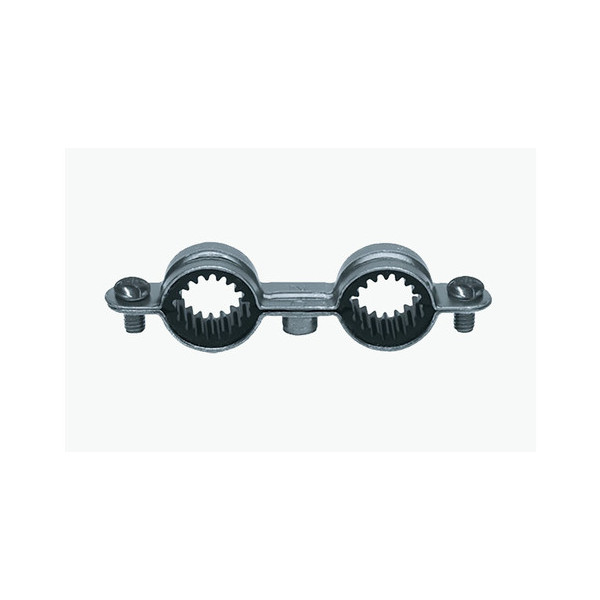 Colliers doubles isophoniques 7X150 en acier zingué