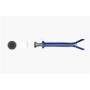Kit fixation WC 2 vis THF INOX avec cabochon Blanc et Inox
