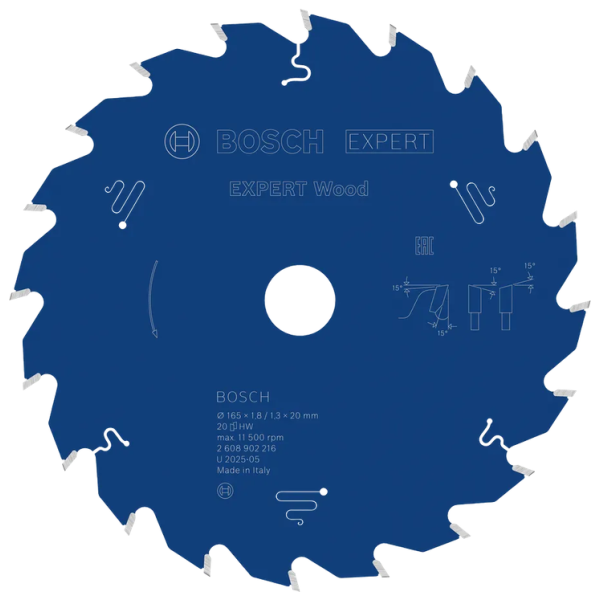 LAME CIRCULAIRE 165X20X1.8 EXPERT BOIS 20DTS