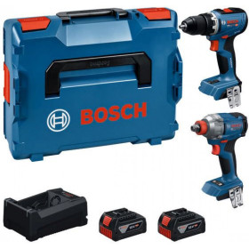 PACK VISSEUSE ET BOULONNEUSE GSR 18V-65/GDX18V-285 + 2 BATT 5.0AH + 1 CHARGEUR