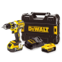 Perceuse-visseuse compacte 18V Brushless – 2 batteries 5,0 Ah + coffret TSTAK