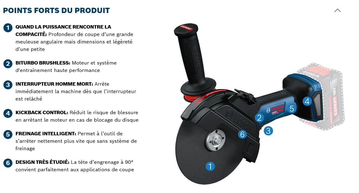 Points forts du produit